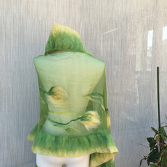 GK Creation - Green with yellow edging and flowers.
