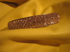Light pink  bracelet with Swarovski crystals