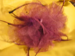 Headband with purple flower