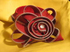 Red zipper bracelet