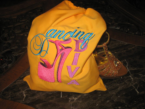 Shoes bag - yellow - Dancing Diva