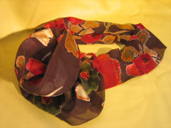 Headband- brown with flowers