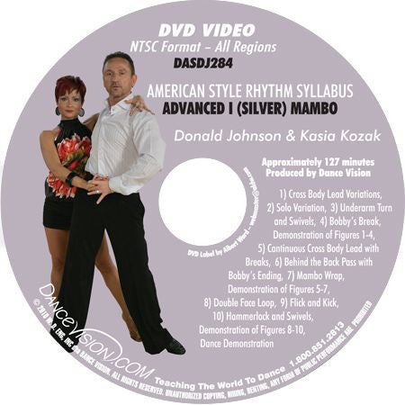 American Style Rhythm DVIDA Syllabus Advanced I (Silver) Mambo DVD