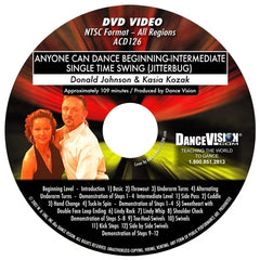 Anyone Can Dance Single Time Swing (Jitterbug) - DVD
