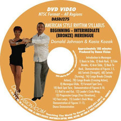 American Style Rhythm DVIDA Syllabus Beginning-Intermediate (Bronze) Merengue – DVD