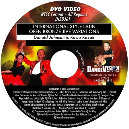International Style Latin Open Bronze Jive Variations - DVD